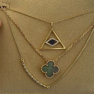 18K rose gold Vintage GREY Mother-of-pearl Alhambra pendant